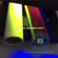 Unter ultraviolettem hellrotem UV-transparenten Druckerfarbband